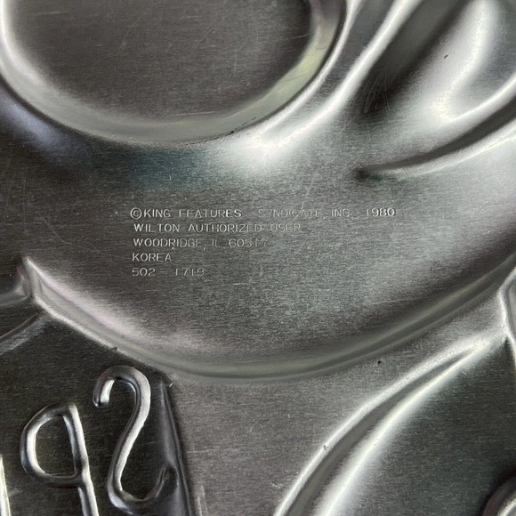 Wilton 1980 Popeye‎ the Sailor Man Cake Pan 502-1719 Baking Vintage Mold Tin - Picture 3 of 3